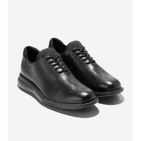 Cole Haan Men\'s 2.ZERØGRAND Laser Wingtip Oxfords black leather sz 8.5 main image 5